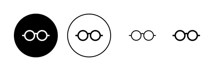 Glasses icon vector. Glasses sign and symbol