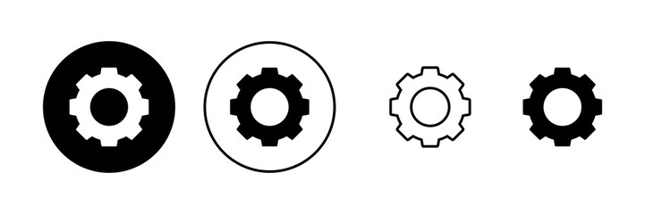 Setting icon vector. Cog sign and symbol. Gear Sign