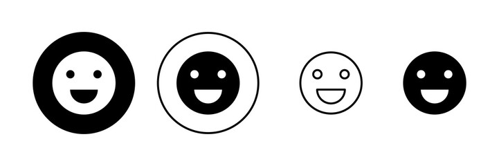 Smile icon vector. smile emoticon icon. feedback sign and symbol