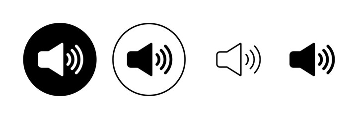 Speaker icon vector. volume sign and symbol. loudspeaker icon. sound symbol