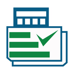 administration bookkeeping accounting logo Icon Illustration Brand Identity