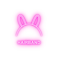 Obraz premium hairband neon icon
