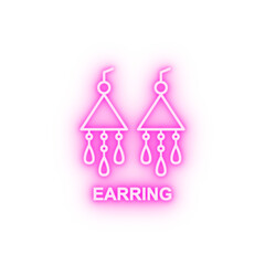 earring neon icon