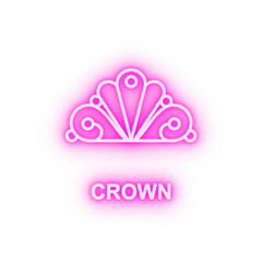 crown neon icon