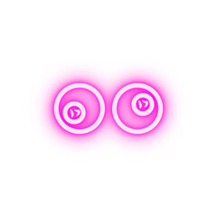 laboratory tests neon icon