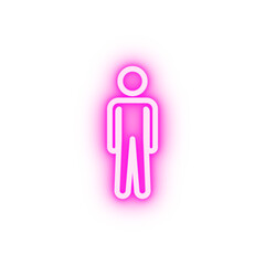 human neon icon