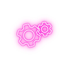 mechanism neon icon