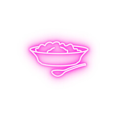 puree plates neon icon