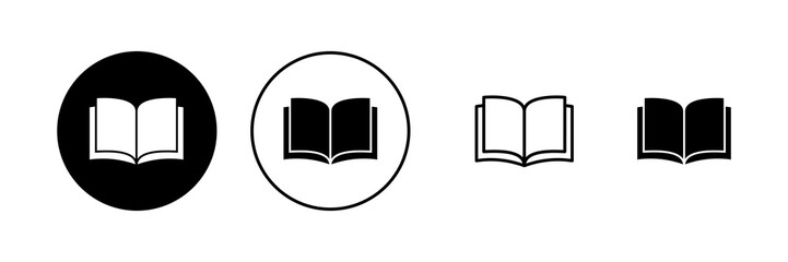 Fototapeta Book icon vector. open book sign and symbol. ebook icon obraz