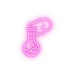 tube bottle chemistry liquid neon icon