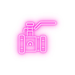 Fototapeta premium ball damper fitting heating neon icon
