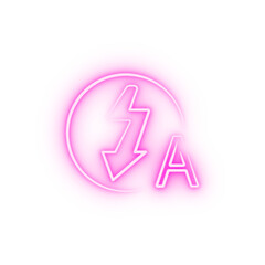 auto flash sign outine logo style neon icon