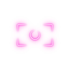 photo fraime outine logo style neon icon