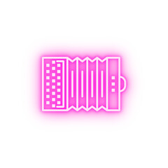 accordion instrument music musical sound neon icon