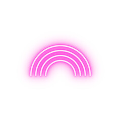 rainbow nature Ireland neon icon