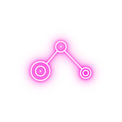 sharing internet technology neon icon