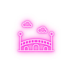 Bridge Holland neon icon
