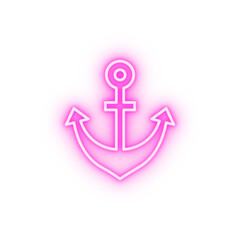 Anchor Holland neon icon