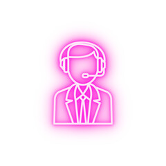Reception neon icon