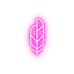 Fototapeta premium Wing bird neon icon