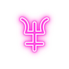 Symbol Neptune neon icon