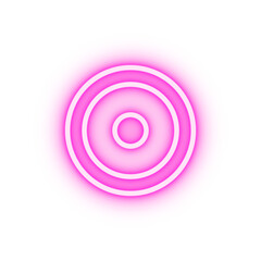 Symbol horoscope sun neon icon