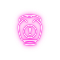 throat disease medical neon icon