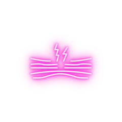 sprain disease medical neon icon