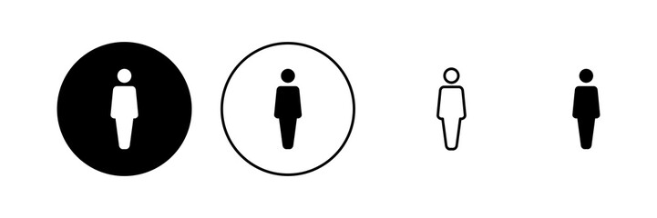 Man icon vector. male sign and symbol. human symbol