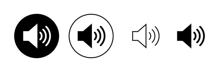 Speaker icon vector. volume sign and symbol. loudspeaker icon. sound symbol