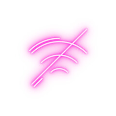 Wifi networking neon icon
