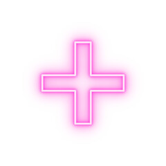 health sign neon icon