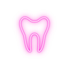 dentist sign neon icon