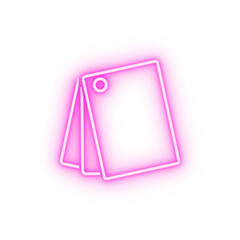 Color palette sign neon icon