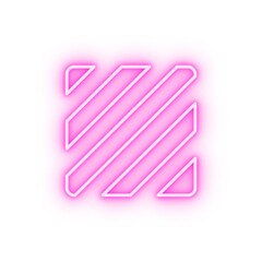 Lines sign neon icon