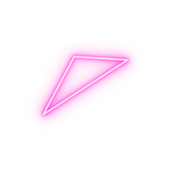 Geometric shapes triangle neon icon