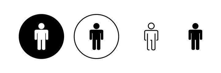 Man icon vector. male sign and symbol. human symbol