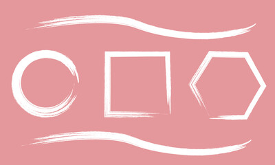 Painted Watercolor Creative Textured Strokes Grunge Set. Eps10 Vector