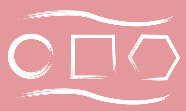 Painted Watercolor Creative Textured Strokes Grunge Set. Eps10 Vector