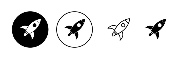 Rocket icon vector. Startup sign and symbol. rocket launcher icon