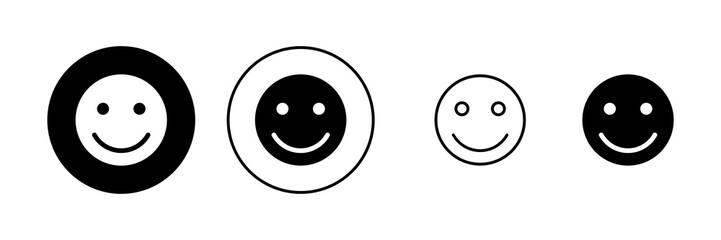 Smile icon vector. smile emoticon icon. feedback sign and symbol