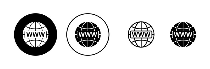 Web icon vector. go to web sign and symbol. web click icon. Global search icon