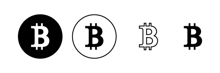 Bitcoin icon vector. bitcoin sign and symbol. payment symbol. cryptocurrency logo