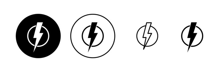 Lightning icon vector. electric sign and symbol. power icon. energy sign