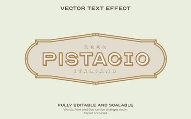 Classic Italian Bakery Shop signage text effect