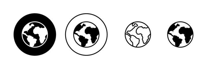 World map vector. Worldmap sign and symbol. Globe icon