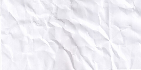 Obraz premium Clean white paper, wrinkled, abstract background.