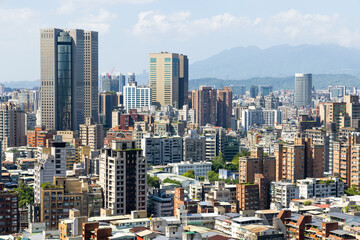 Fototapeta na wymiar Taipei city downtown landmark on Taiwan