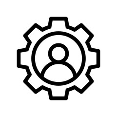 skills line icon illustration vector graphic