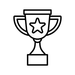 Trophy icon. sign for mobile concept and web design. vector illustration